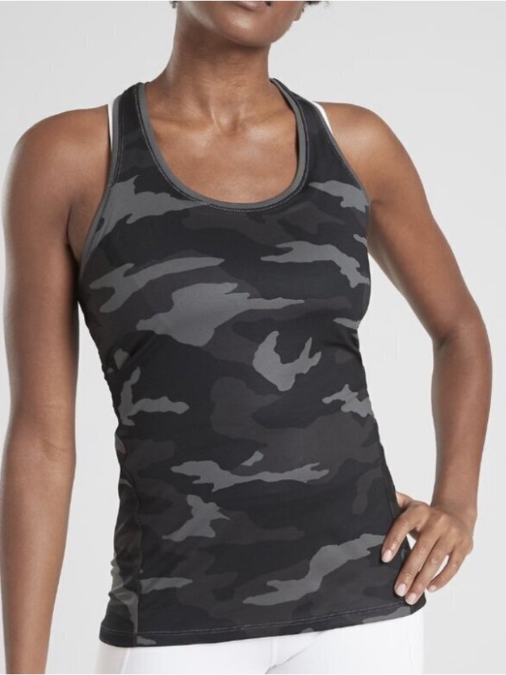 Athleta Limitless Camo Keyhole Tank Top Size XS